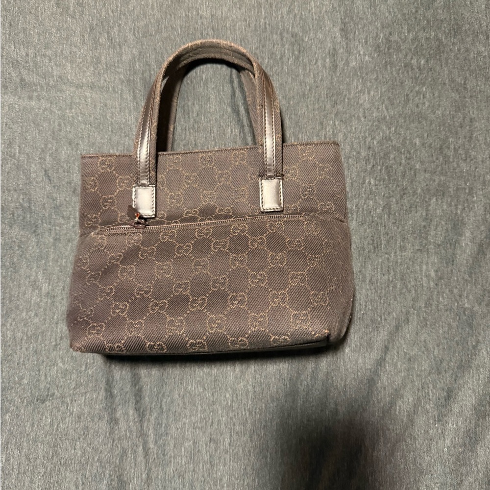 Gucci Brown Monogram Tote Bag